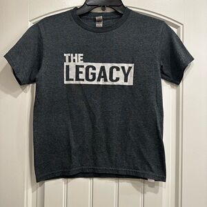 Legacy Kids Dark Gray Tee with White Logo